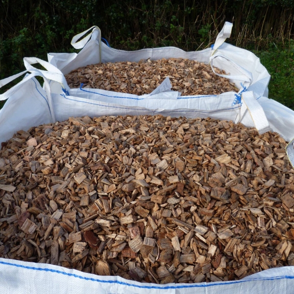 Bag of woodchip for sale at Stourton estates