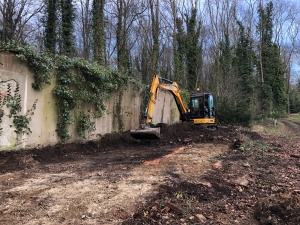 Stourton estates Ground works safari tent