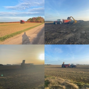 muck spreading at stourton estates