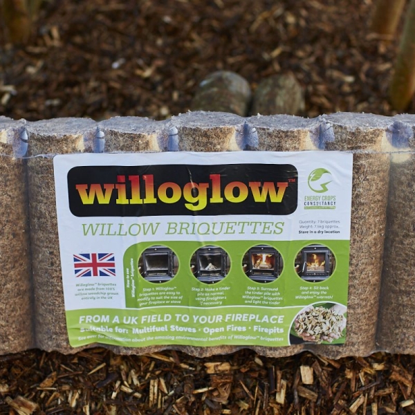 willowglow briquettes available to purchase through Stourton estates alternative to logs